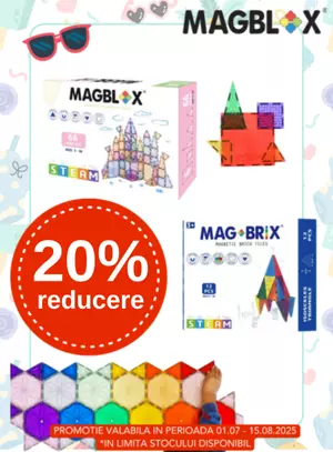 Promotie cu reducere 20% la Magblox