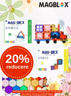 Promotie cu reducere 20% la Magblox