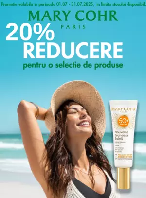 Promotie cu reducere 20% la Mary Cohr
