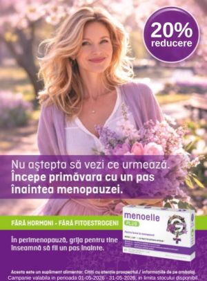 Promotie cu reducere 20% la Menoelle Plus