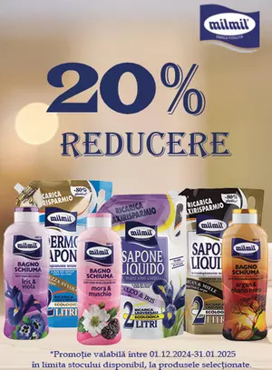 Promotie cu reducere 20% la Mil Mil