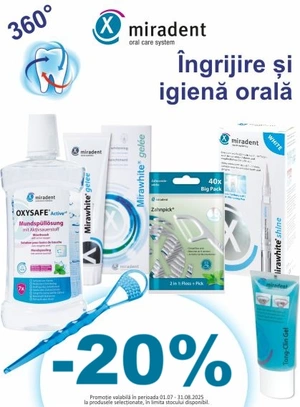 Promotie cu reducere 20% la Miradent