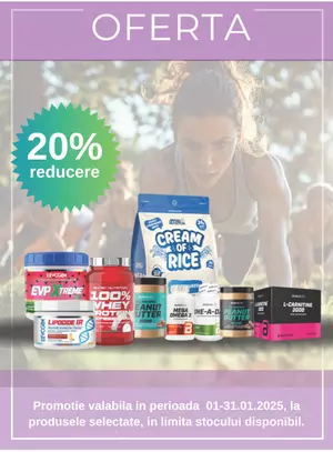 Promotie cu reducere 20% la Muscle Shop