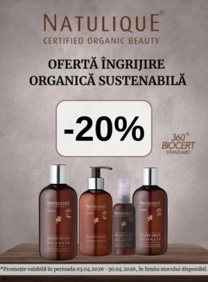 Promotie cu reducere 20% la Natulique
