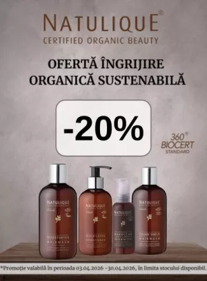 Promotie cu reducere 20% la Natulique