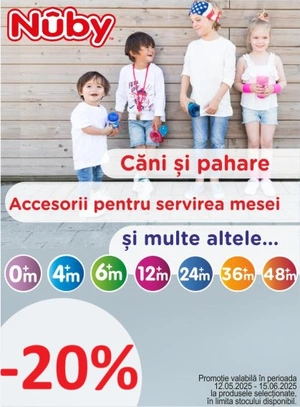 Promotie cu reducere 20% la Nuby