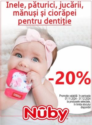 Promotie cu reducere 20% la Nuby