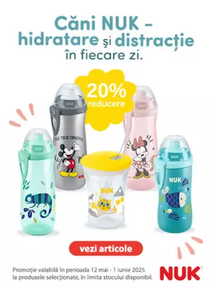 Promotie cu reducere 20% la Nuk