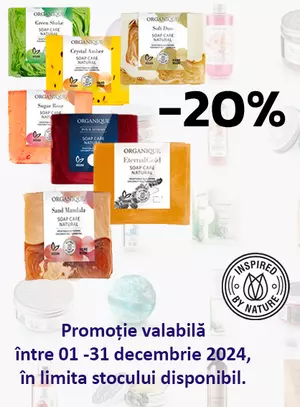 Promotie cu reducere 20% la Organique