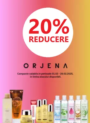 Promotie cu reducere 20% la Orjena