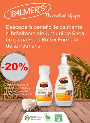 Promotie cu reducere 20% la Palmers