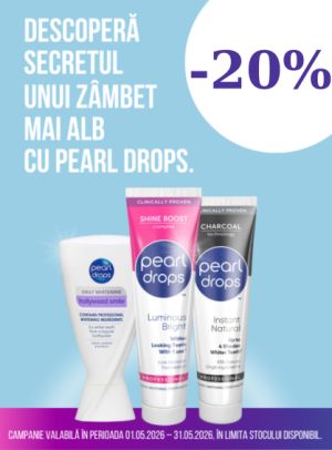 Promotie cu reducere 20% la Pearl Drops