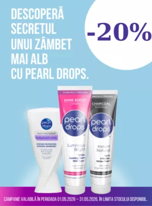 Promotie cu reducere 20% la Pearl Drops