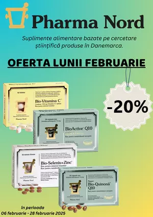 Promotie cu reducere 20% la Pharma Nord