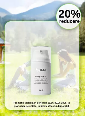 Promotie cu reducere 20% la Piuma Pasta de dinti