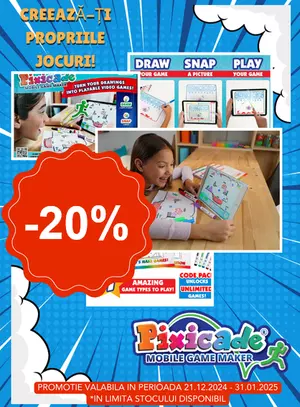 Promotie cu reducere 20% la Pixicade