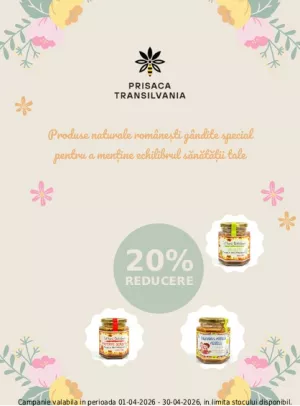 Promotie cu reducere 20% la Prisaca Transilvania