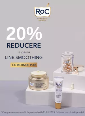 Promotie cu reducere 20% la ROC