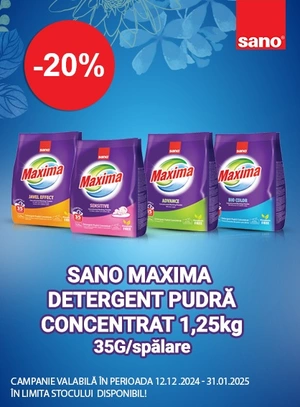 Promotie cu reducere 20% la Sano