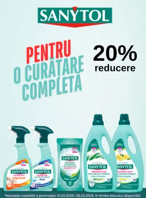 Promotie cu reducere 20% la Sanytol