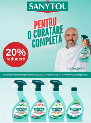 Promotie cu reducere 20% la Sanytol