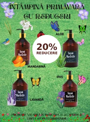 Promotie cu reducere 20% la Savon de Marseille