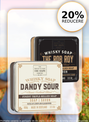 Promotie cu reducere 20% la Scottish Fine Soaps