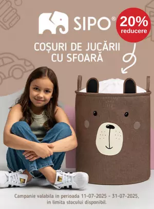 Promotie cu reducere 20% la Sipo