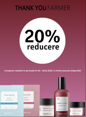 Promotie cu reducere 20% la Thank You Farmer