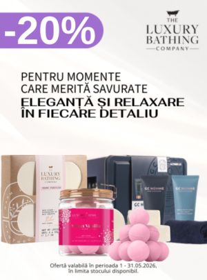 Promotie cu reducere 20% la The Luxury Bathing