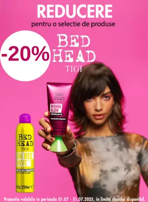 Promotie cu reducere 20% la TIGI - Bed Head