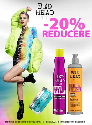 Promotie cu reducere 20% la Tigi