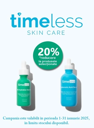 Promotie cu reducere 20% la Timeless