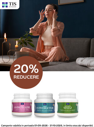 Promotie cu reducere 20% la Tis Farmaceutic
