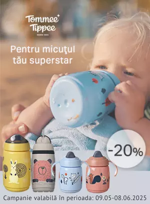 Promotie cu reducere 20% la Tommee Tippee