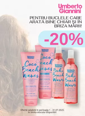 Promotie cu reducere 20% la Umberto Giannini