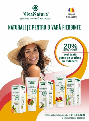 Promotie cu reducere 20% la Vivanatura