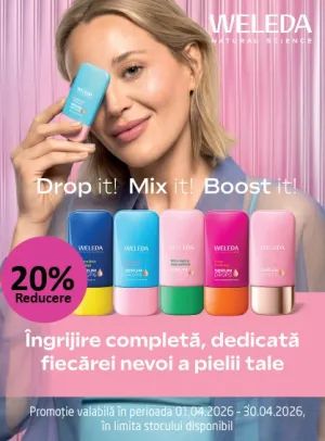 Promotie cu reducere 20% la Weleda