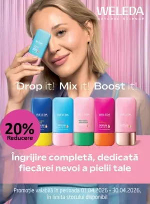 Promotie cu reducere 20% la Weleda