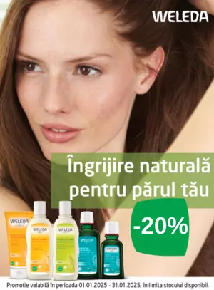 Promotie cu reducere 20% la Weleda