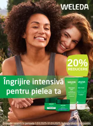 Promotie cu reducere 20% la Weleda