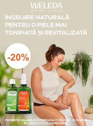 Promotie cu reducere 20% la Weleda Oil