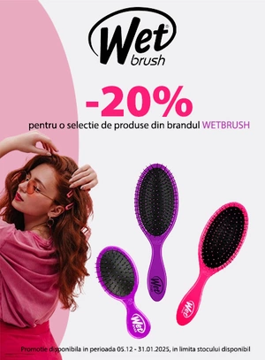 Promotie cu reducere 20% la Wet Brush