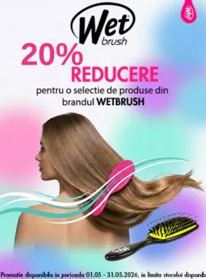 Promotie cu reducere 20% la Wet Brush