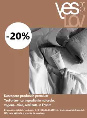 Promotie cu reducere 20% la Yesforlov