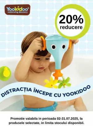 Promotie cu reducere 20% la Yookidoo