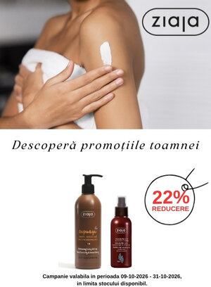 Promotie cu reducere 22% la Ziaja