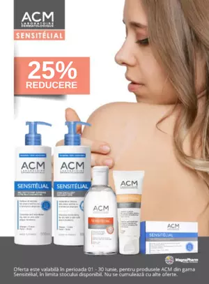 Promotie cu reducere 25% la ACM Sensitelial