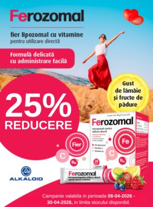 Promotie cu reducere 25% la Alkaloid -  Ferozomal