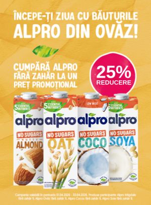 Promotie cu reducere 25% la Alpro